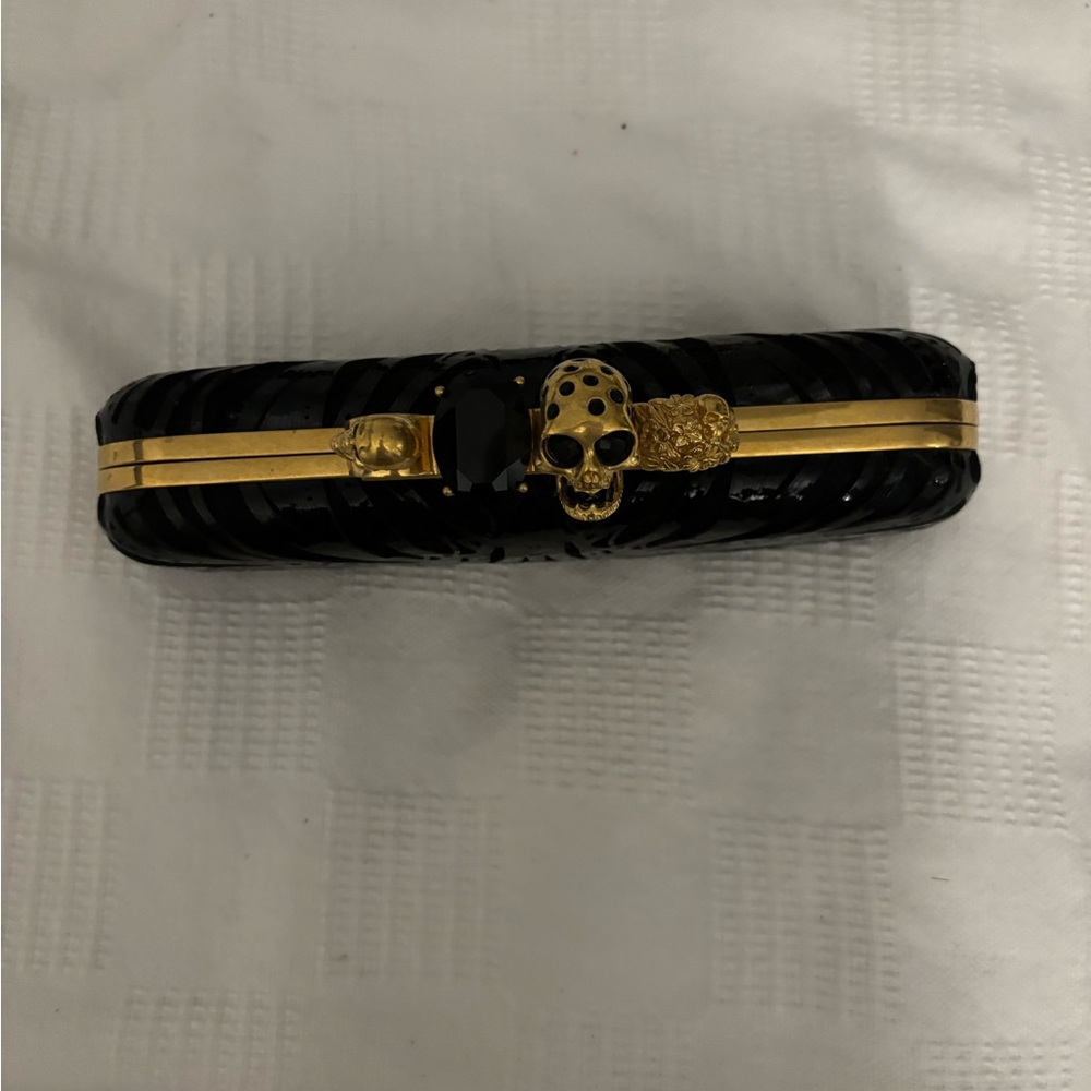 Alexander McQueen Knuckle leather clutch bag